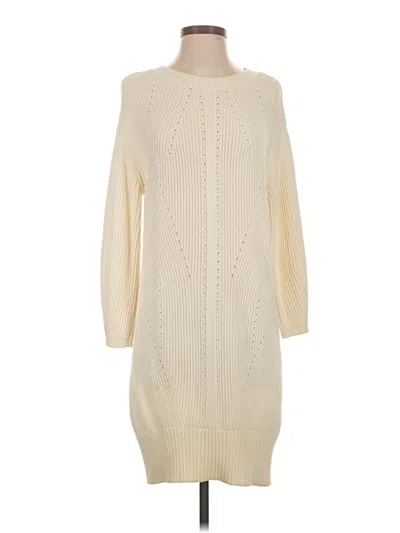 Pre-owned Massimo Dutti Casual Dress In Ivory