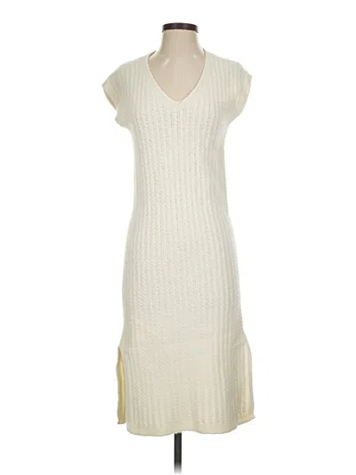 Pre-owned Massimo Dutti Casual Dress In Ivory