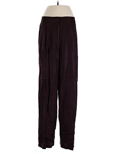 Pre-owned Massimo Dutti Casual Pants In Burgundy