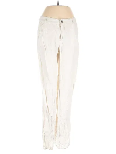 Pre-owned Massimo Dutti Casual Pants In White