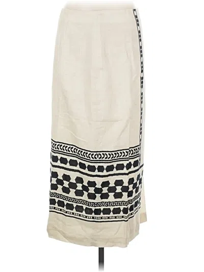 Pre-owned Massimo Dutti Casual Skirt In Ivory