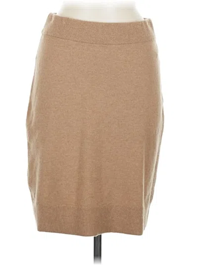 Pre-owned Massimo Dutti Casual Skirt In Tan
