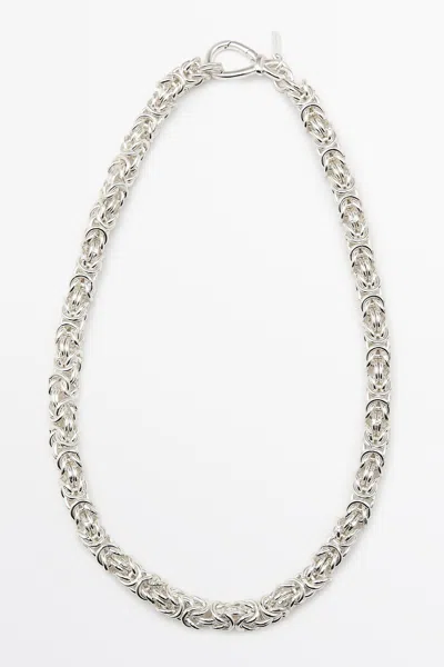 Massimo Dutti Chain Necklace In Silver