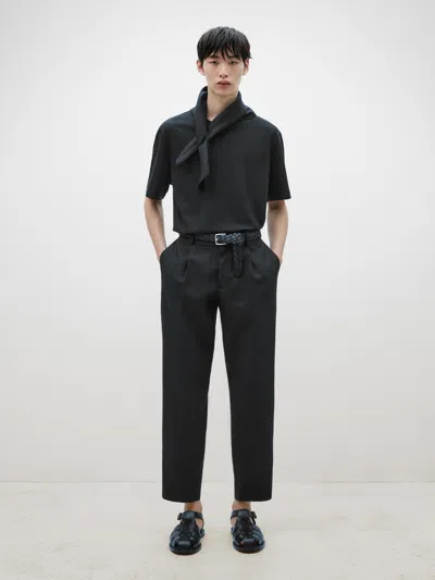 Massimo Dutti Chinohose Baumwollmischgewebe In Schwarz