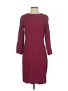 Massimo Dutti Cocktail Dress In Burgundy