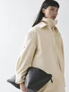 Massimo Dutti Cotton Trench Coat With Roll In Multi