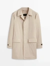 MASSIMO DUTTI COTTON TRENCH JACKET