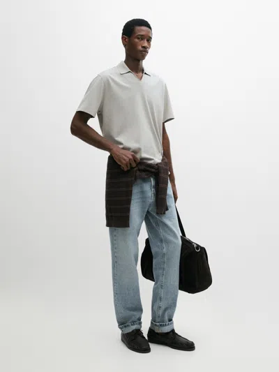 Massimo Dutti Cotton V In Gray