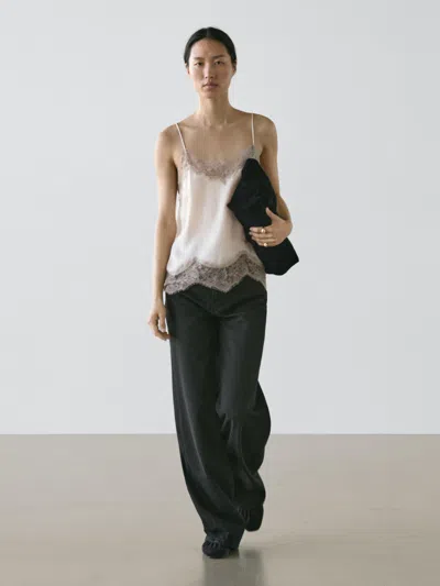 Massimo Dutti Creased In Neutral