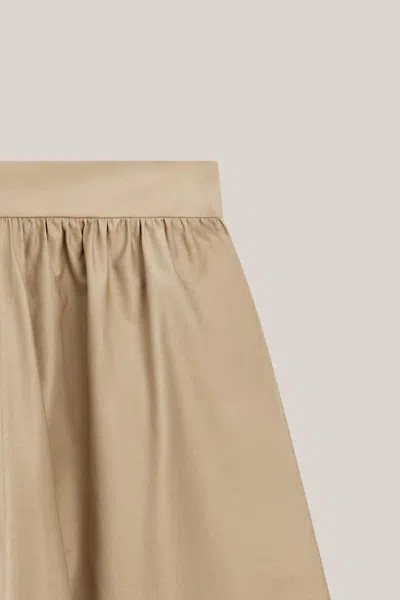 Massimo Dutti Culottes With Pleated Details In Neutral