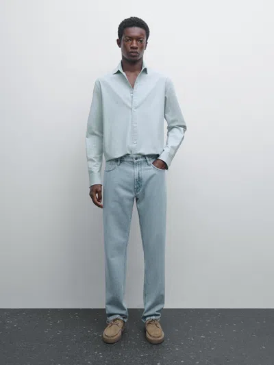 Massimo Dutti Denim Slim In Blue