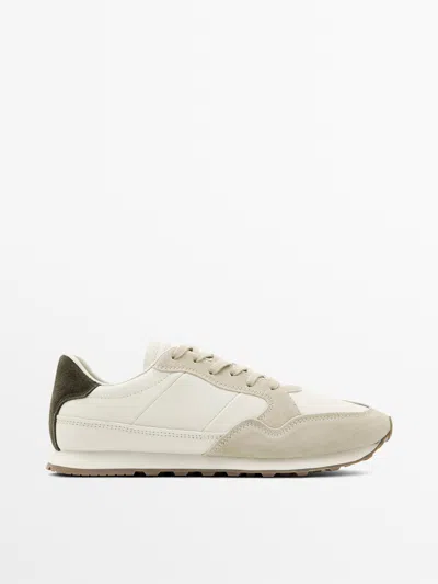 Massimo Dutti Deportivo Pieza Trasera Contraste In Neutral