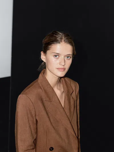 Massimo Dutti Double In Brown