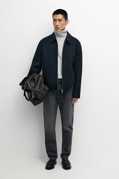 Massimo Dutti Double In Deep Blue