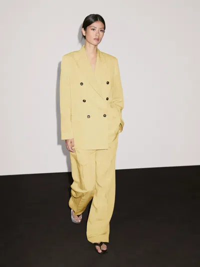 Massimo Dutti Double In Yellow