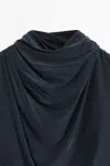 Massimo Dutti Draped Back In Blue