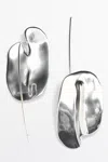 Massimo Dutti Dumpling Earrings In Silver