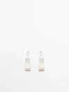 MASSIMO DUTTI EARRINGS WITH TEXTURED DETAIL