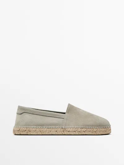 Massimo Dutti Espadrilles Nubukleder In Multi