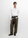 Massimo Dutti Chemise Regular Fit Lin Extra In White