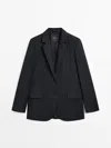 Massimo Dutti Extra Fine Two In Blue