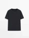 MASSIMO DUTTI FADED SHORT SLEEVE T-SHIRT