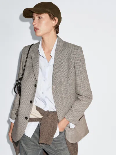 Massimo Dutti Felt Texture Cap