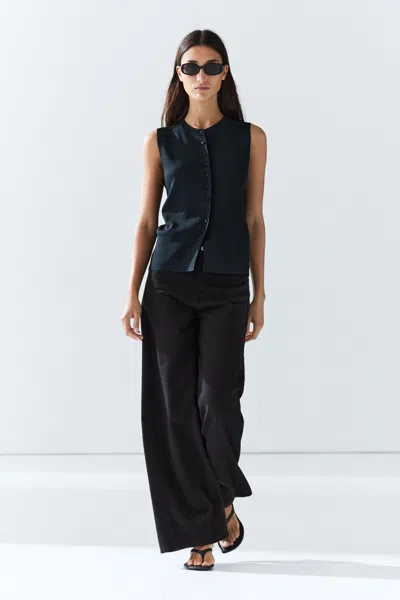 Massimo Dutti Fine In Navy Blue