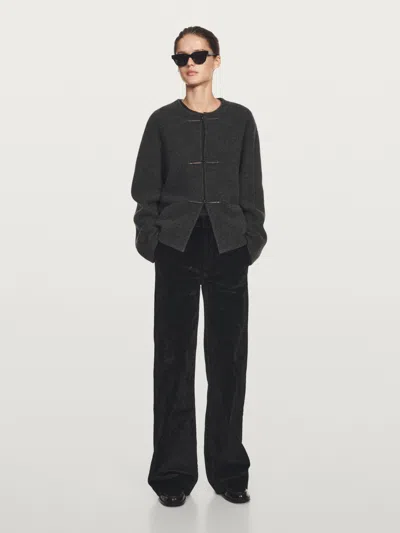 Massimo Dutti Flare Fit High In Black