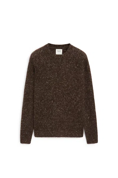 Massimo Dutti Jersey Punto Jaspeado In Brown