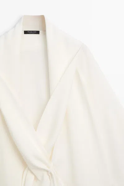 Massimo Dutti Flowing Linen In White
