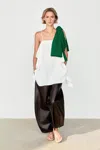Massimo Dutti Flowing Spaghetti Strap Top In White