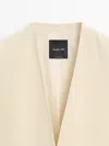 Massimo Dutti Flowing V In Pattern