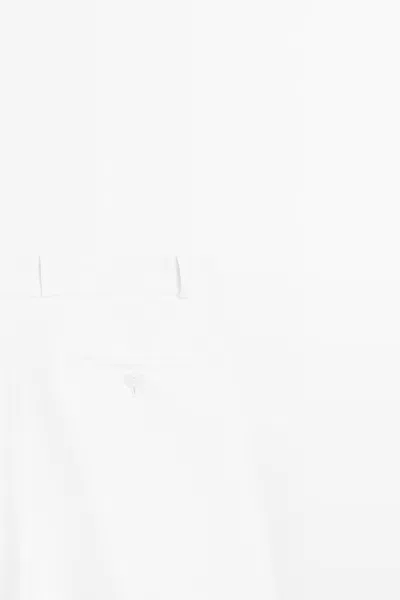 Massimo Dutti Flowy Short Bermuda Shorts In White