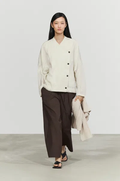 Massimo Dutti Fluid Wrap In Brown