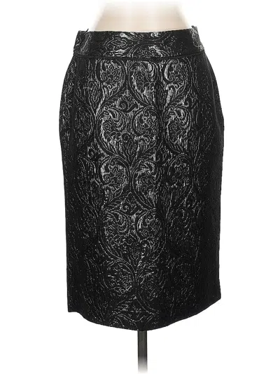 Pre-owned Massimo Dutti Formal Skirt In Black