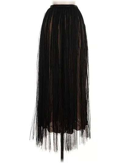 Pre-owned Massimo Dutti Formal Skirt In Black