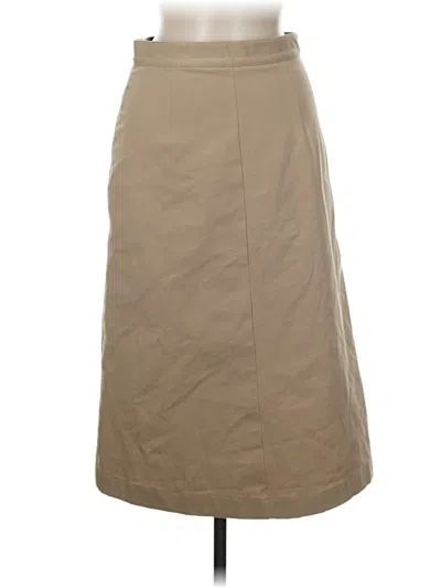 Pre-owned Massimo Dutti Formal Skirt In Brown