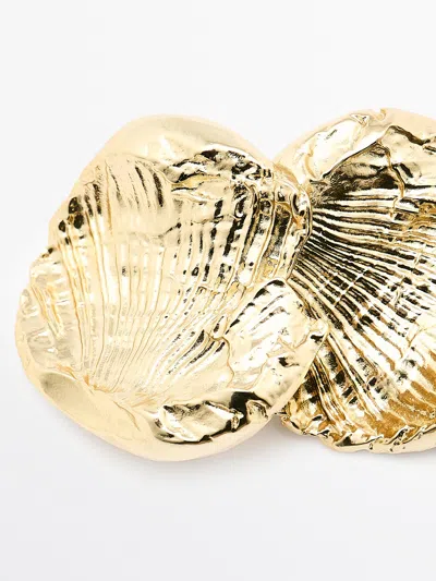 Massimo Dutti Fossil Earrings In Gold