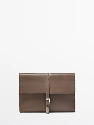 Massimo Dutti Funda Accesorios Tech Piel Napa