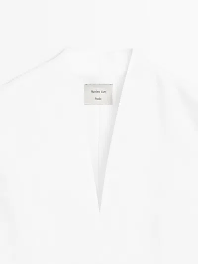 Massimo Dutti Gilet With Pocket Details In White