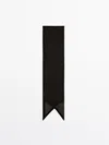 Massimo Dutti Halstuch 100 % Seide In Black