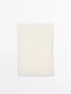 Massimo Dutti Halstuch Aus 100% Leinen In Cream