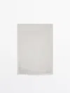 Massimo Dutti Halstuch Aus 100% Leinen In Stone