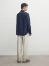 Massimo Dutti Hemd Aus Popelin Im Regular-fit In Blau