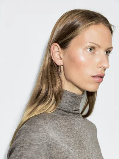 Massimo Dutti High Neck T In Gray