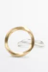 Massimo Dutti Irregular Ring Set In Gold