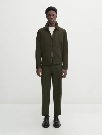 Massimo Dutti Jacke Aus Wollgemisch Mit Reissverschluss In Multicolor