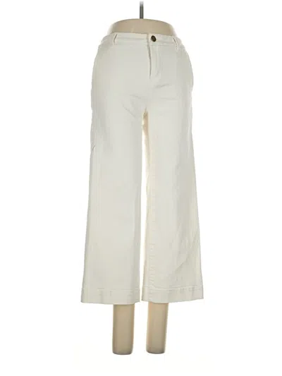 Pre-owned Massimo Dutti Jeans In Ivory