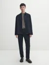 Massimo Dutti Jeans Mit Bundfalten Im Relaxed-fit In Indigo
